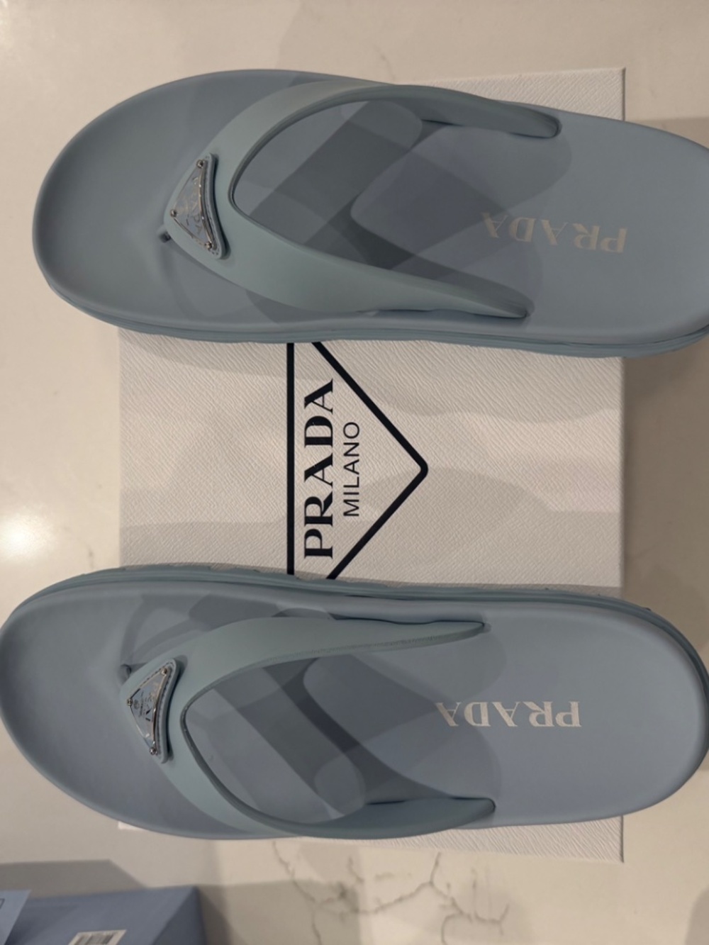 Prada Rubber thong sandals - Picture 3 of 7